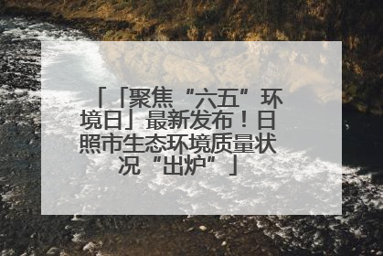 「聚焦“六五”环境日」最新发布！日照市生态环境质量状况“出炉”