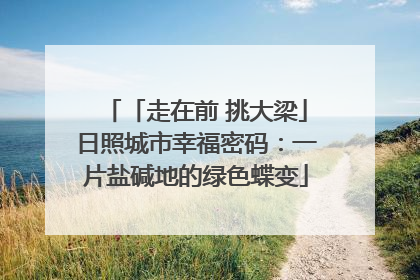 「走在前 挑大梁」日照城市幸福密码：一片盐碱地的绿色蝶变