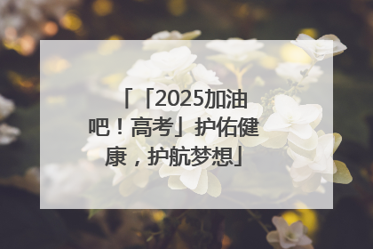 「2025加油吧！高考」护佑健康，护航梦想