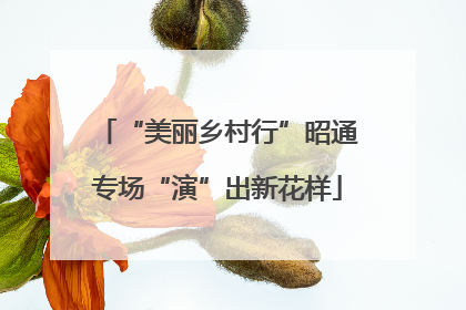 “美丽乡村行”昭通专场“演”出新花样