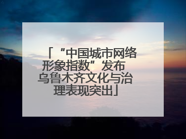 “中国城市网络形象指数”发布 乌鲁木齐文化与治理表现突出