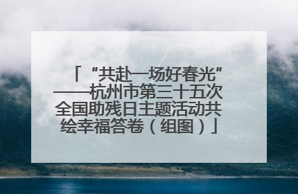 “共赴一场好春光”——杭州市第三十五次全国助残日主题活动共绘幸福答卷（组图）