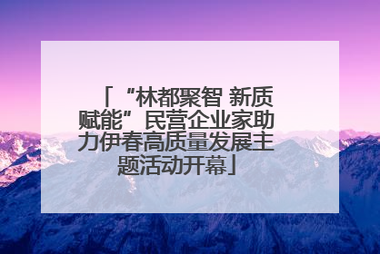 “林都聚智 新质赋能”民营企业家助力伊春高质量发展主题活动开幕