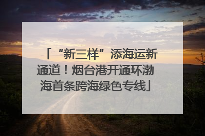 “新三样”添海运新通道！烟台港开通环渤海首条跨海绿色专线