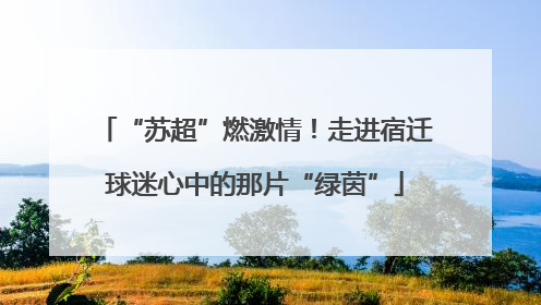 “苏超”燃激情！走进宿迁球迷心中的那片“绿茵”