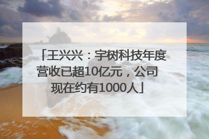 王兴兴：宇树科技年度营收已超10亿元，公司现在约有1000人