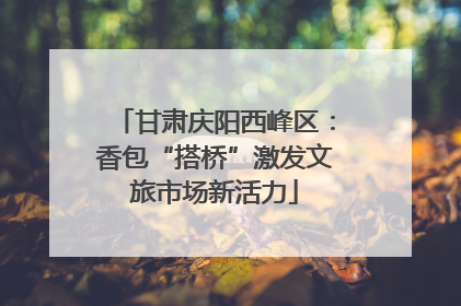 甘肃庆阳西峰区：香包“搭桥”激发文旅市场新活力