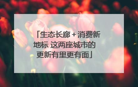 生态长廊＋消费新地标 这两座城市的更新有里更有面