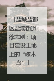 盐城盐都区盐渎街道徐志刚：项目建设工地上的“啄木鸟”