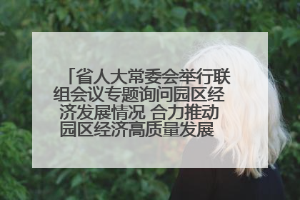省人大常委会举行联组会议专题询问园区经济发展情况 合力推动园区经济高质量发展 王宁主持会议并讲话 王予波带队到会应询