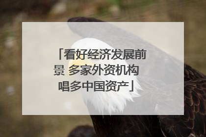 看好经济发展前景 多家外资机构唱多中国资产
