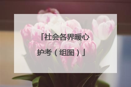 社会各界暖心护考（组图）