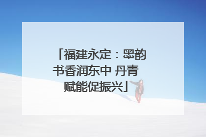 福建永定：墨韵书香润东中 丹青赋能促振兴