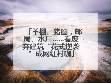 羊棚、猪圈，邮局、水厂……看废弃建筑“花式逆袭”成网红村咖