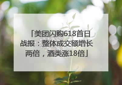 美团闪购618首日战报：整体成交额增长两倍，酒类涨18倍