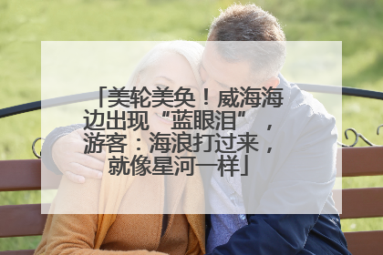 美轮美奂！威海海边出现“蓝眼泪”，游客：海浪打过来，就像星河一样