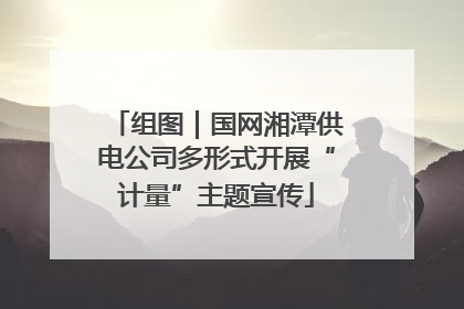 组图｜国网湘潭供电公司多形式开展“计量”主题宣传
