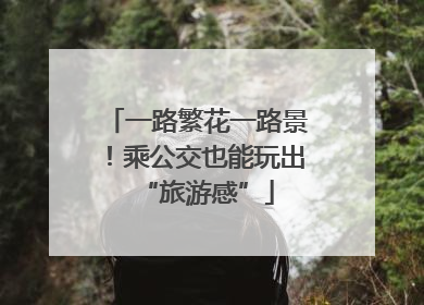 一路繁花一路景！乘公交也能玩出“旅游感”