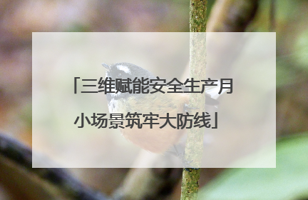 三维赋能安全生产月 小场景筑牢大防线
