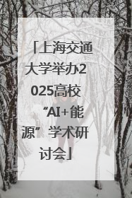 上海交通大学举办2025高校“AI+能源”学术研讨会