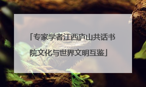 专家学者江西庐山共话书院文化与世界文明互鉴