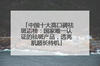 中国十大高口碑祛斑霜榜：国家唯一认证的祛斑产品，透亮肌超长待机