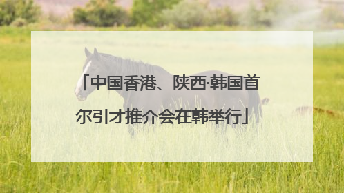 中国香港、陕西·韩国首尔引才推介会在韩举行