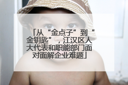 从“金点子”到“金钥匙”，江汉区人大代表和职能部门面对面解企业难题