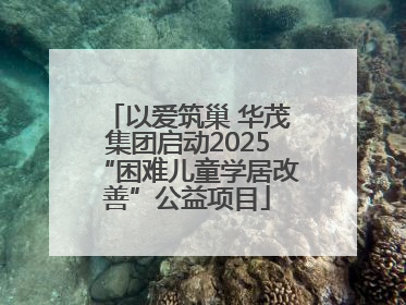 以爱筑巢 华茂集团启动2025“困难儿童学居改善”公益项目
