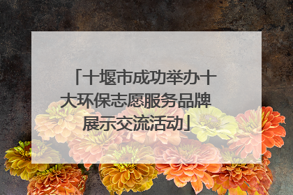 十堰市成功举办十大环保志愿服务品牌展示交流活动