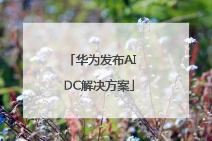 华为发布AI DC解决方案
