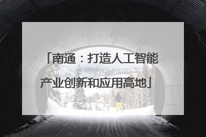 南通：打造人工智能产业创新和应用高地