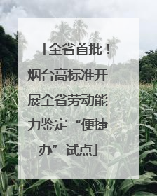 全省首批！烟台高标准开展全省劳动能力鉴定“便捷办”试点