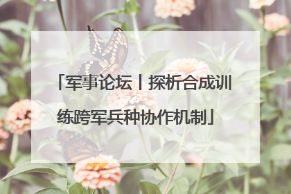 军事论坛丨探析合成训练跨军兵种协作机制