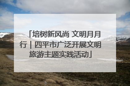 培树新风尚 文明月月行｜四平市广泛开展文明旅游主题实践活动
