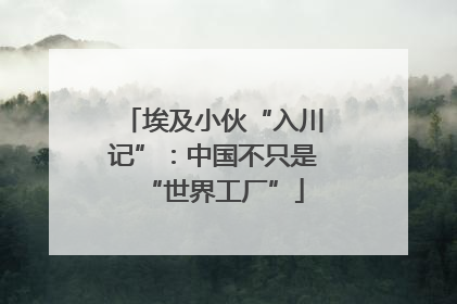 埃及小伙“入川记”：中国不只是“世界工厂”