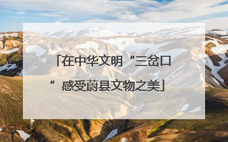在中华文明“三岔口”感受蔚县文物之美