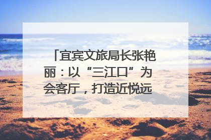 宜宾文旅局长张艳丽：以“三江口”为会客厅，打造近悦远来的国际旅游城市｜文旅局长说