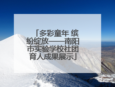 多彩童年 缤纷绽放——南阳市实验学校社团育人成果展示