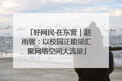 好网民·在东营｜赵雨馨：以校园正能量汇聚网络空间大流量