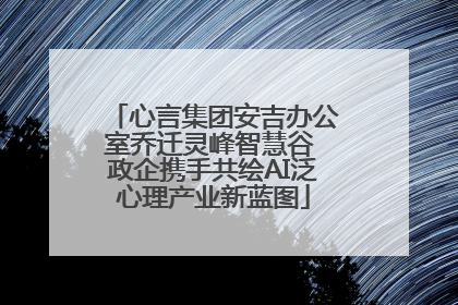 心言集团安吉办公室乔迁灵峰智慧谷 政企携手共绘AI泛心理产业新蓝图