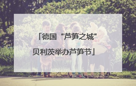 德国“芦笋之城”贝利茨举办芦笋节