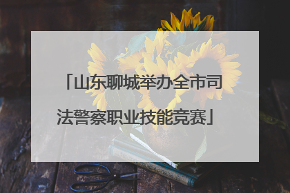 山东聊城举办全市司法警察职业技能竞赛