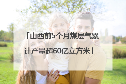 山西前5个月煤层气累计产量超60亿立方米