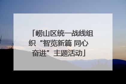 崂山区统一战线组织“智览新篇 同心奋进”主题活动