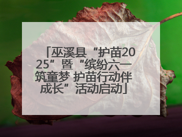 巫溪县“护苗2025”暨“缤纷六一筑童梦 护苗行动伴成长”活动启动