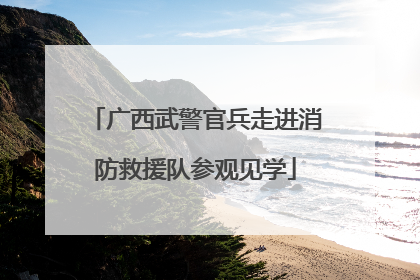 广西武警官兵走进消防救援队参观见学