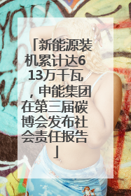 新能源装机累计达613万千瓦，申能集团在第三届碳博会发布社会责任报告