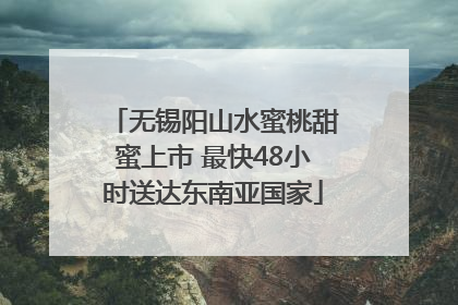 无锡阳山水蜜桃甜蜜上市 最快48小时送达东南亚国家