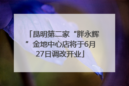 昆明第二家“胖永辉”金地中心店将于6月27日调改开业